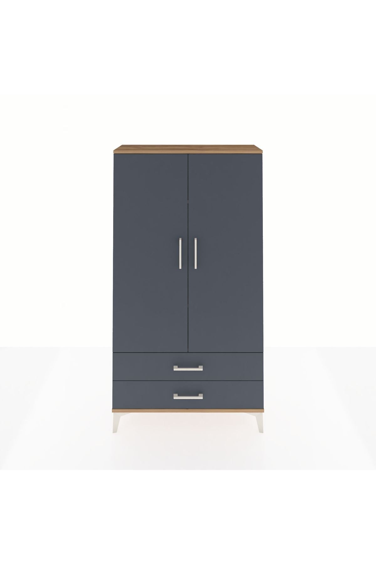 Arges Dolap 3 Raflı 2 Çekmeceli 2 Kapaklı 88x30x163 - S21M061V8A