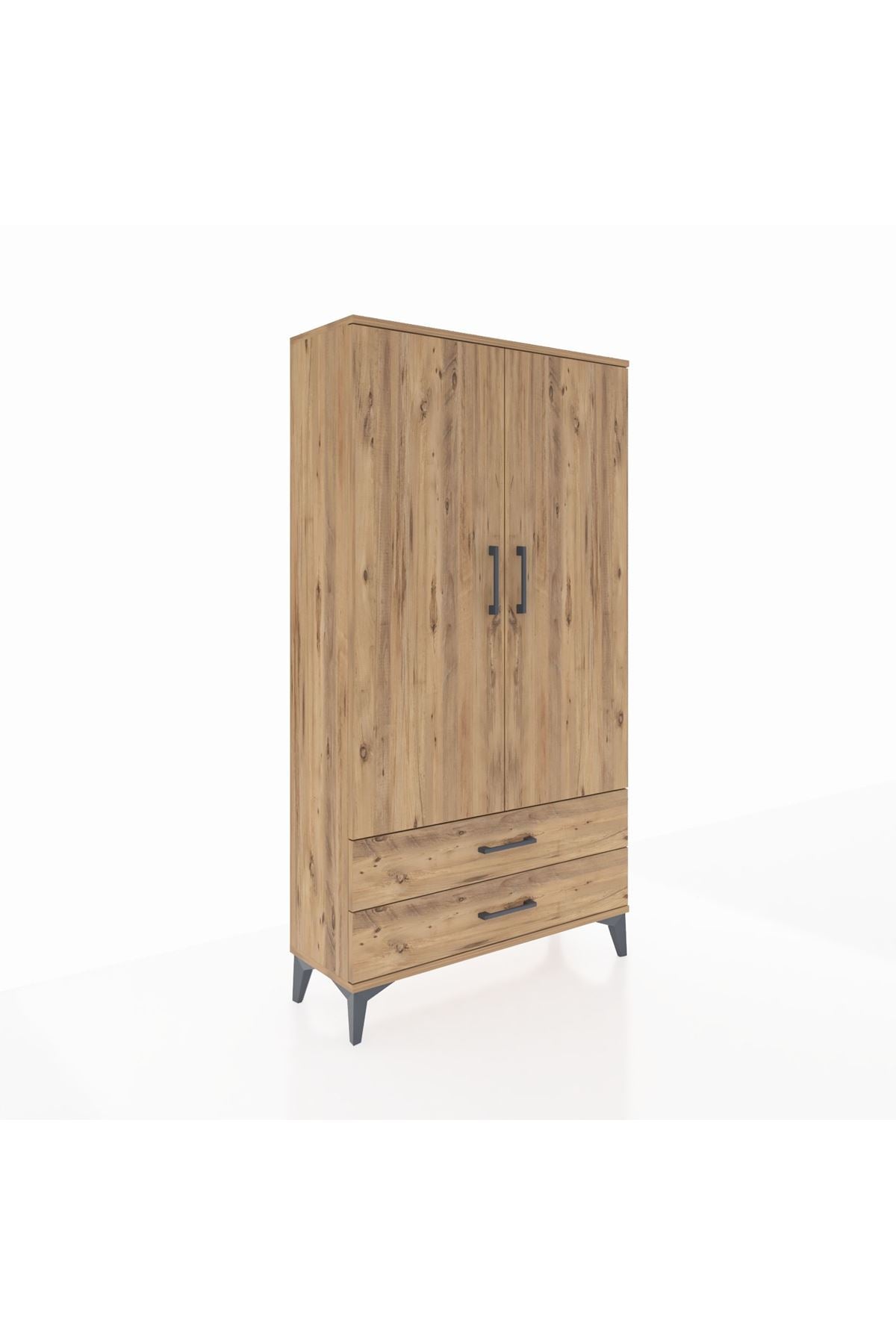 Arges Dolap 3 Raflı 2 Çekmeceli 2 Kapaklı 88x30x163 - S21M061V9A