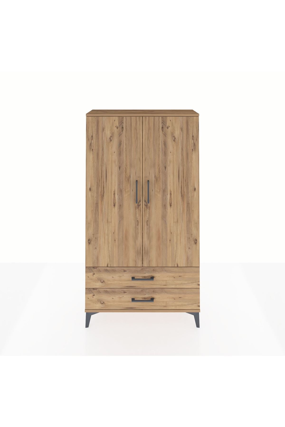 Arges Dolap 3 Raflı 2 Çekmeceli 2 Kapaklı 88x30x163 - S21M061V9A