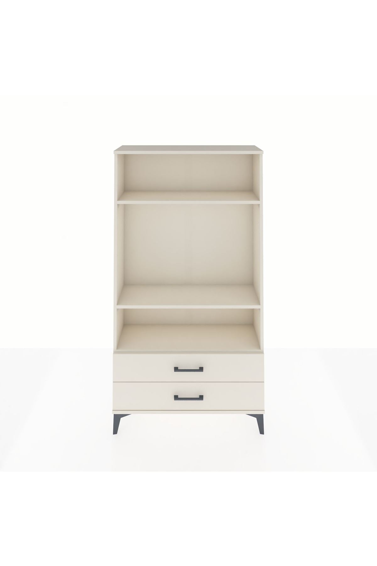 Arges Dolap 3 Raflı 2 Çekmeceli 88x30x163 - S21M062V1A
