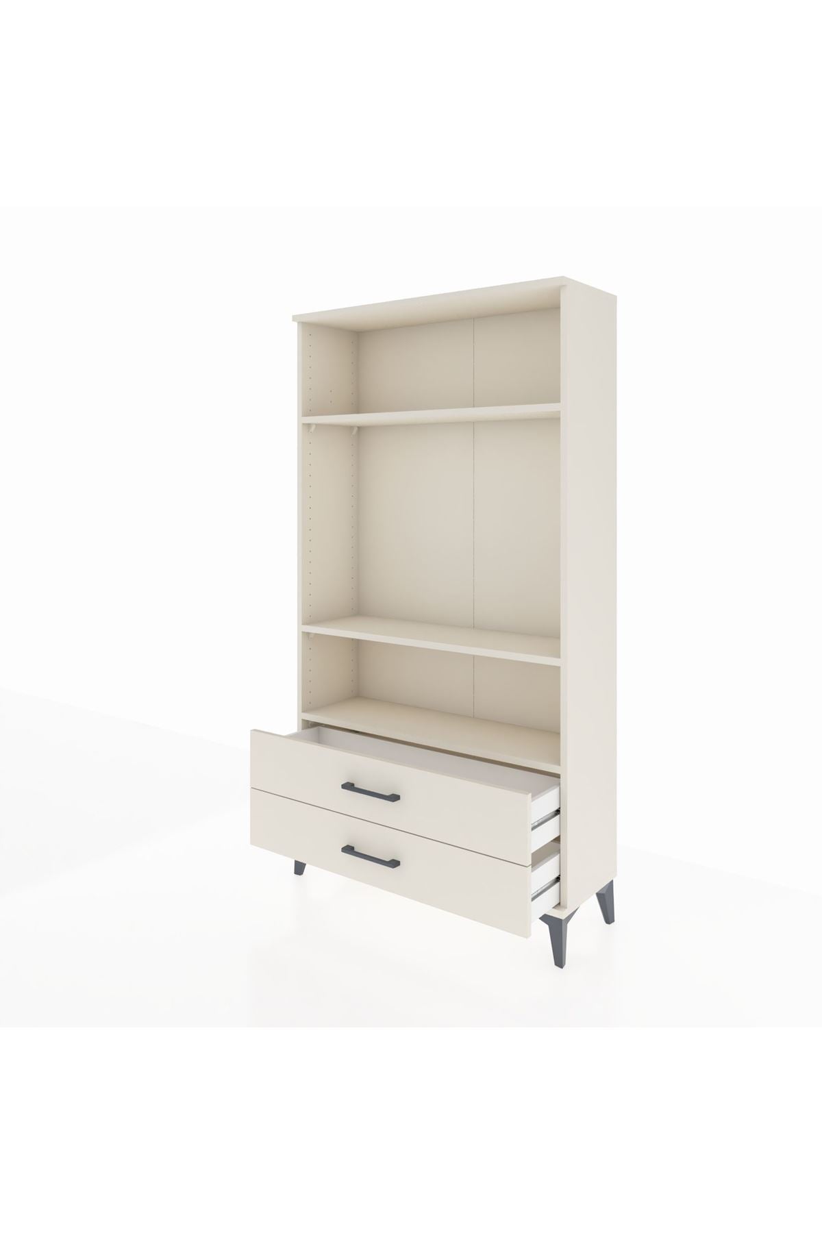 Arges Dolap 3 Raflı 2 Çekmeceli 88x30x163 - S21M062V1A