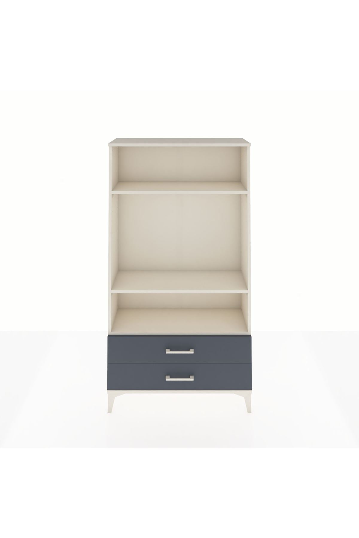 Arges Dolap 3 Raflı 2 Çekmeceli 88x30x163 - S21M062V2A