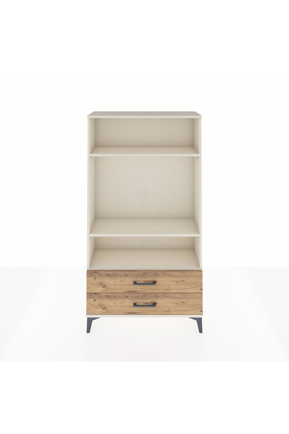 Arges Dolap 3 Raflı 2 Çekmeceli 88x30x163 - S21M062V3A