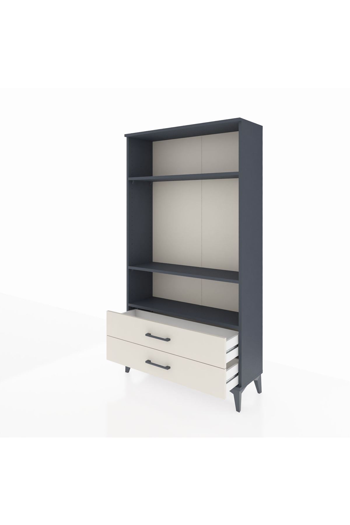 Arges Dolap 3 Raflı 2 Çekmeceli 88x30x163 - S21M062V4A