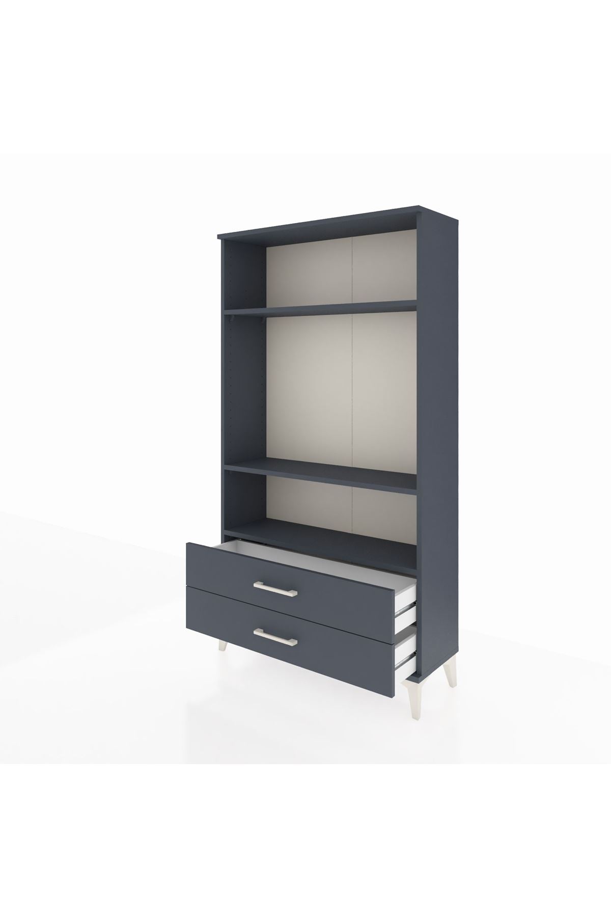 Arges Dolap 3 Raflı 2 Çekmeceli 88x30x163 - S21M062V5A