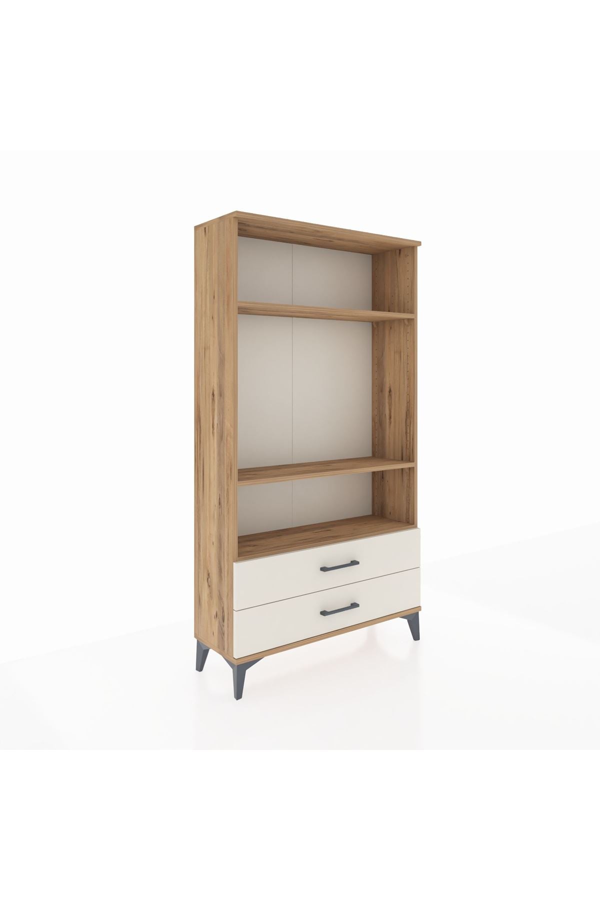 Arges Dolap 3 Raflı 2 Çekmeceli 88x30x163 - S21M062V7A