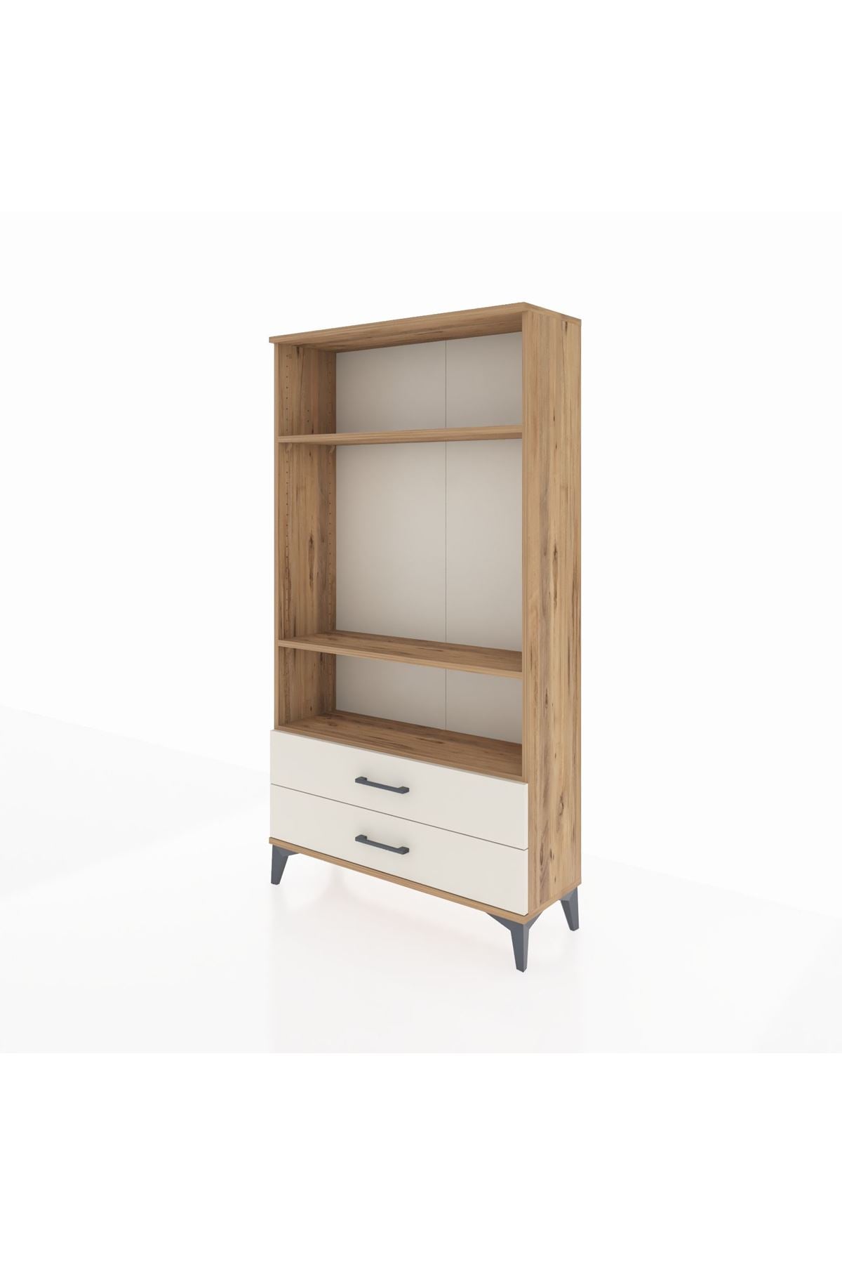 Arges Dolap 3 Raflı 2 Çekmeceli 88x30x163 - S21M062V7A