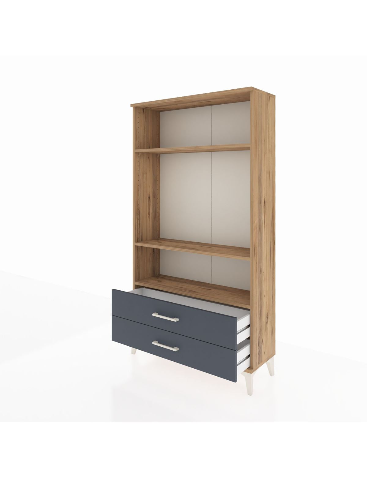 Arges Dolap 3 Raflı 2 Çekmeceli 88x30x163 - S21M062V8A