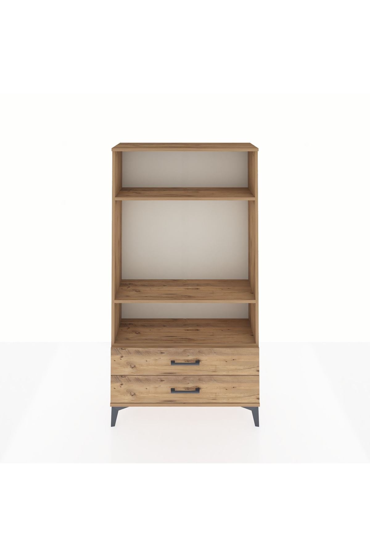 Arges Dolap 3 Raflı 2 Çekmeceli 88x30x163 - S21M062V9A
