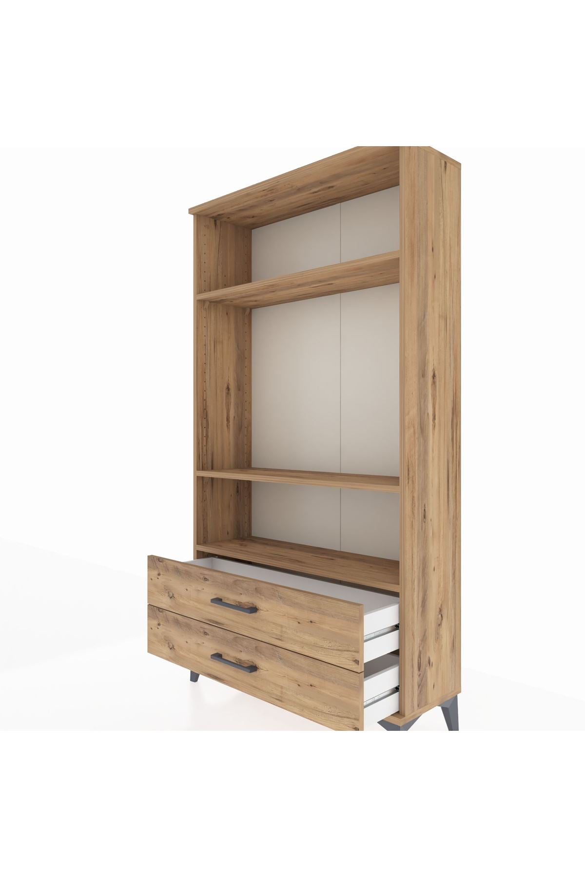 Arges Dolap 3 Raflı 2 Çekmeceli 88x30x163 - S21M062V9A