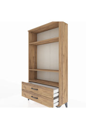 Arges Dolap 3 Raflı 2 Çekmeceli 88x30x163 - S21M062V9A