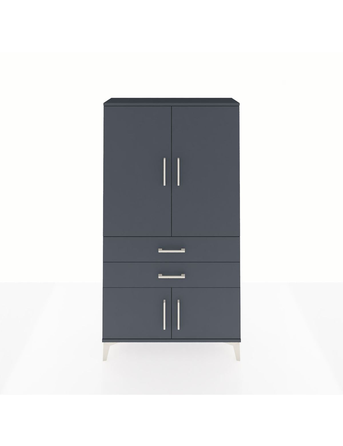 Arges Dolap 3 Raflı 2 Çekmeceli 4 Kapaklı 88x30x163 - S21M063V5A