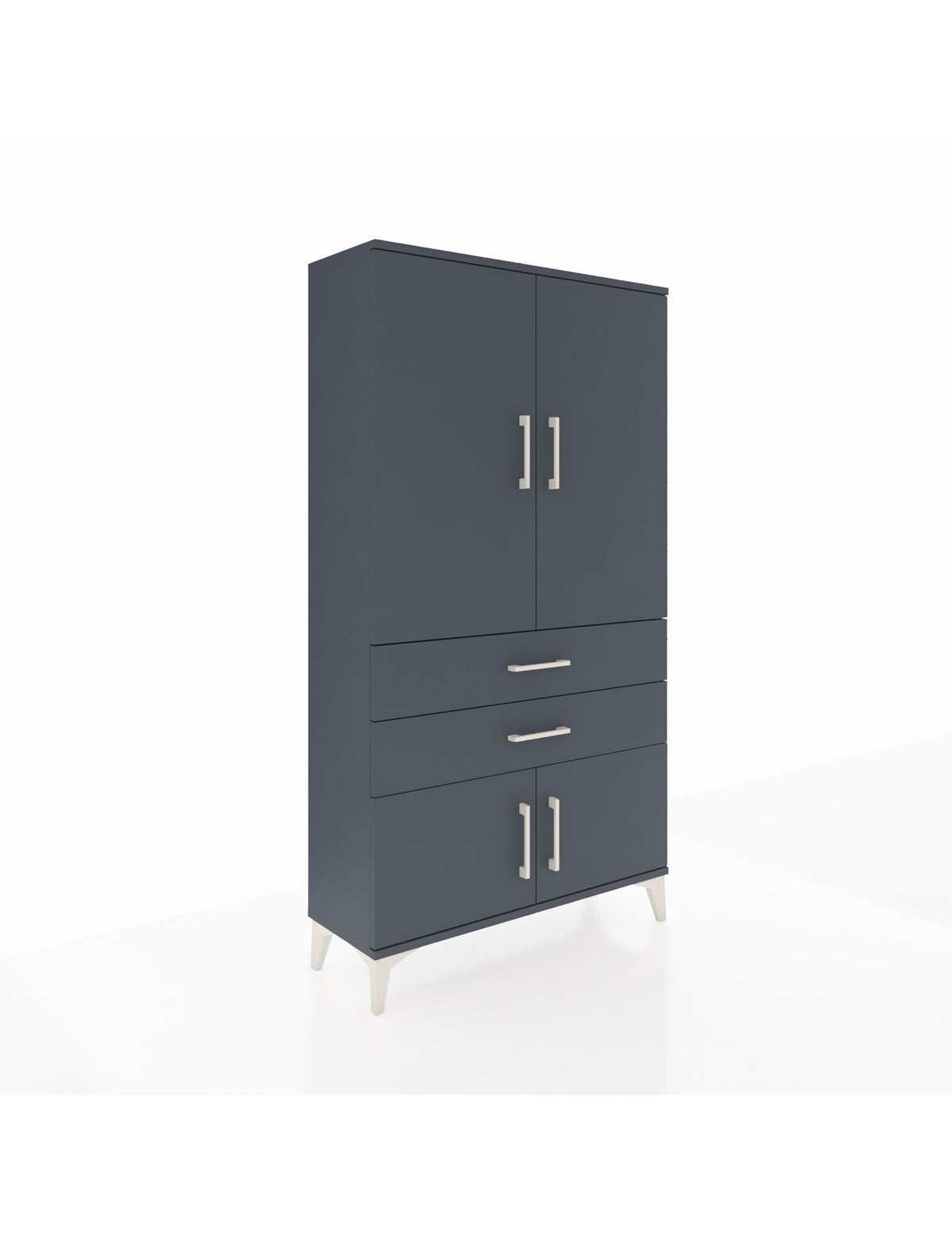 Arges Dolap 3 Raflı 2 Çekmeceli 4 Kapaklı 88x30x163 - S21M063V5A