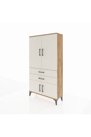 Arges Dolap 3 Raflı 2 Çekmeceli 4 Kapaklı 88x30x163 - S21M063V7A