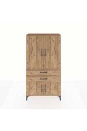 Arges Dolap 3 Raflı 2 Çekmeceli 4 Kapaklı 88x30x163 - S21M063V9A