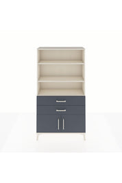 Arges Dolap 3 Raflı 2 Çekmeceli 2 Kapaklı 88x30x163 - S21M064V2A