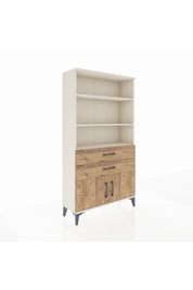 Arges Dolap 3 Raflı 2 Çekmeceli 2 Kapaklı 88x30x163 - S21M064V3A