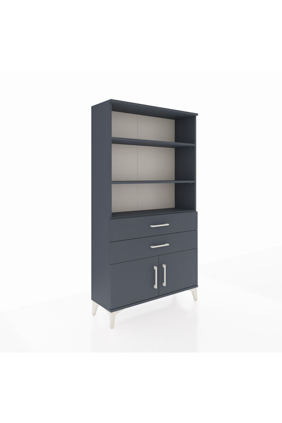 Arges Dolap 3 Raflı 2 Çekmeceli 2 Kapaklı 88x30x163 - S21M064V5A