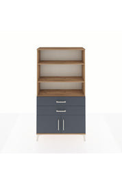 Arges Dolap 3 Raflı 2 Çekmeceli 2 Kapaklı 88x30x163 - S21M064V8A