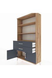 Arges Dolap 3 Raflı 2 Çekmeceli 2 Kapaklı 88x30x163 - S21M064V8A