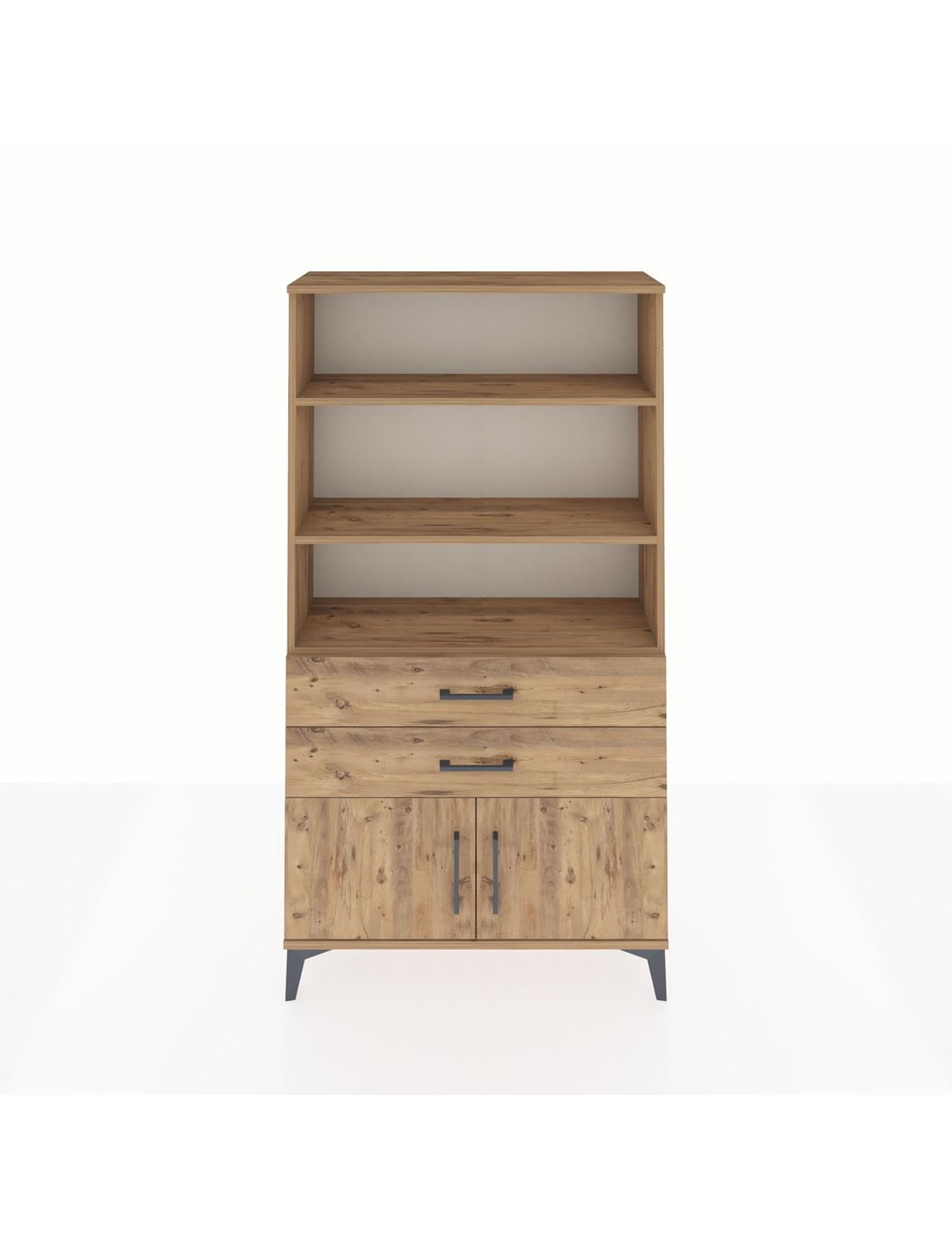 Arges Dolap 3 Raflı 2 Çekmeceli 2 Kapaklı 88x30x163 - S21M064V9A