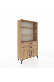 Arges Dolap 3 Raflı 2 Çekmeceli 2 Kapaklı 88x30x163 - S21M064V9A