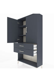 Arges Dolap 3 Raflı 2 Çekmeceli 2 Kapaklı 88x30x163 - S21M065V5A