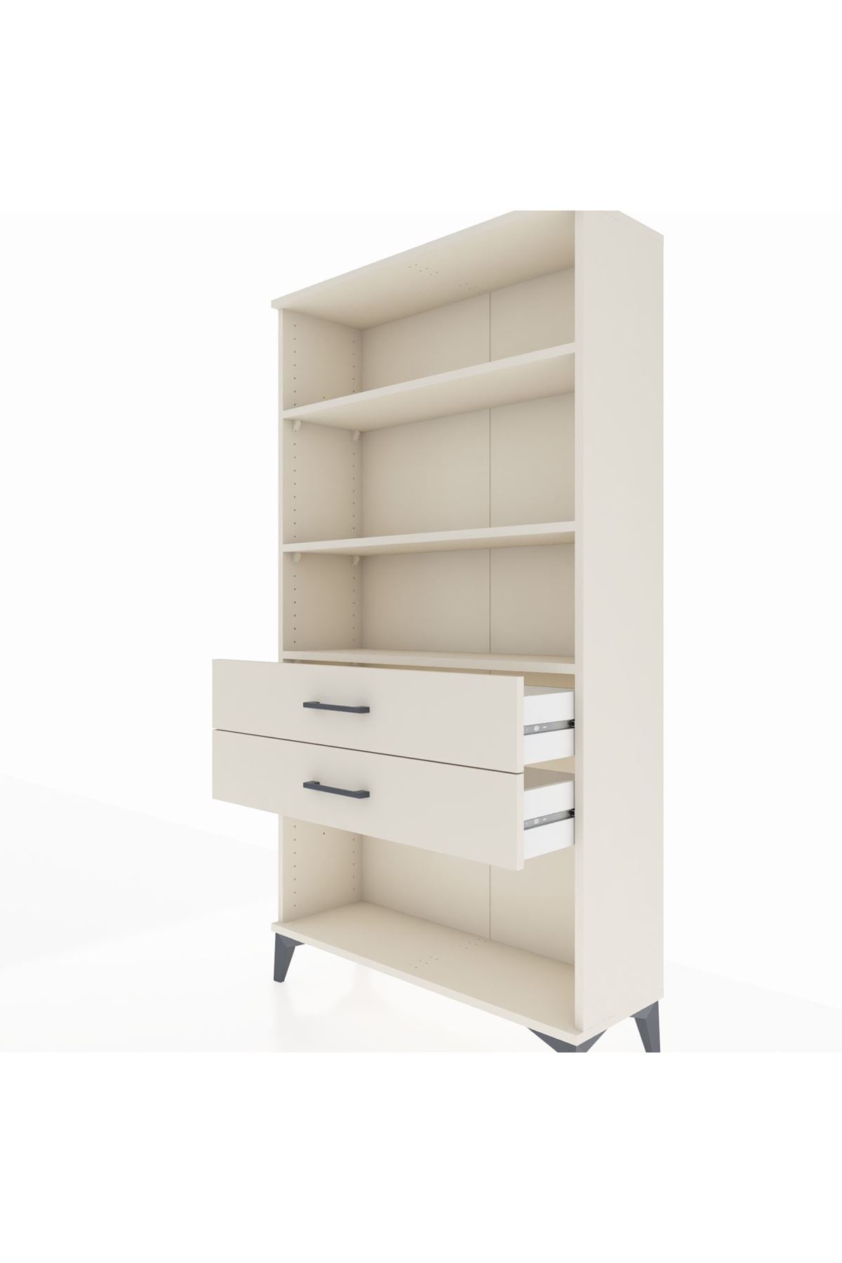 Arges Dolap 3 Raflı 2 Çekmeceli 88x30x163 - S21M066V1A