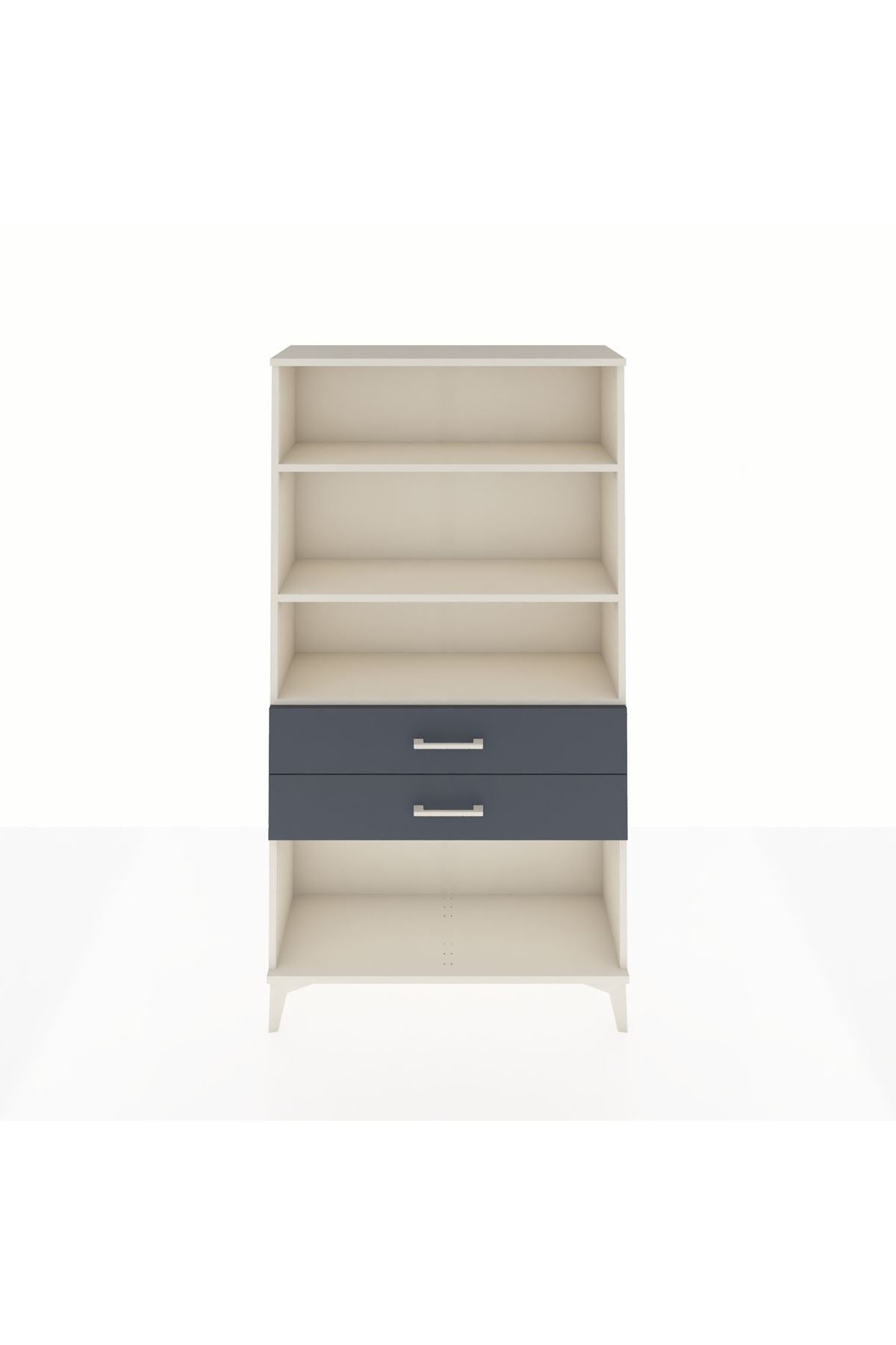 Arges Dolap 3 Raflı 2 Çekmeceli 88x30x163 - S21M066V2A