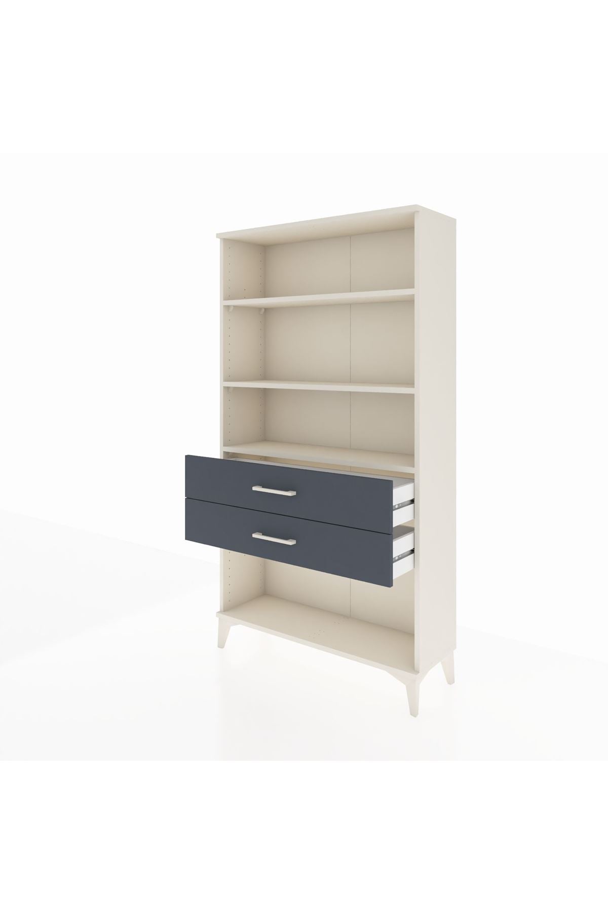 Arges Dolap 3 Raflı 2 Çekmeceli 88x30x163 - S21M066V2A