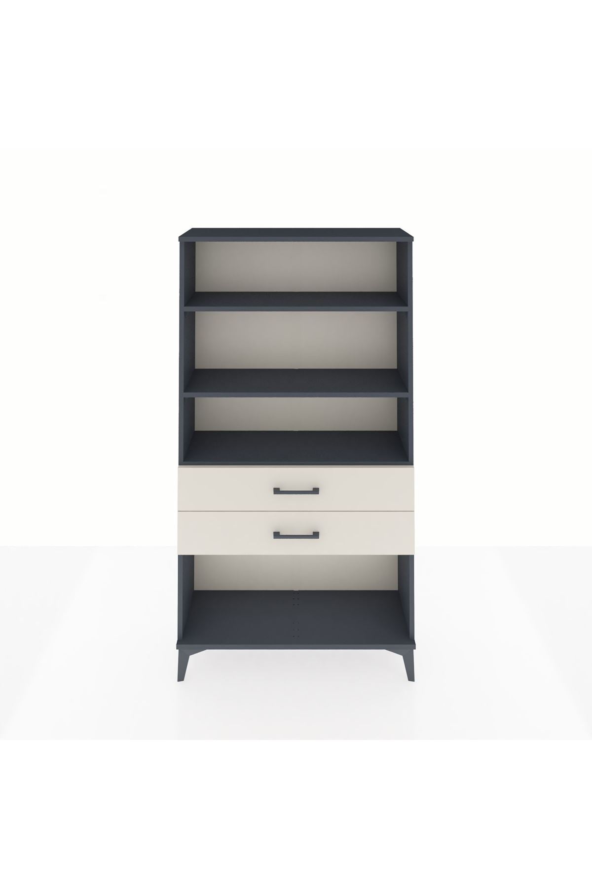 Arges Dolap 3 Raflı 2 Çekmeceli 88x30x163 - S21M066V4A