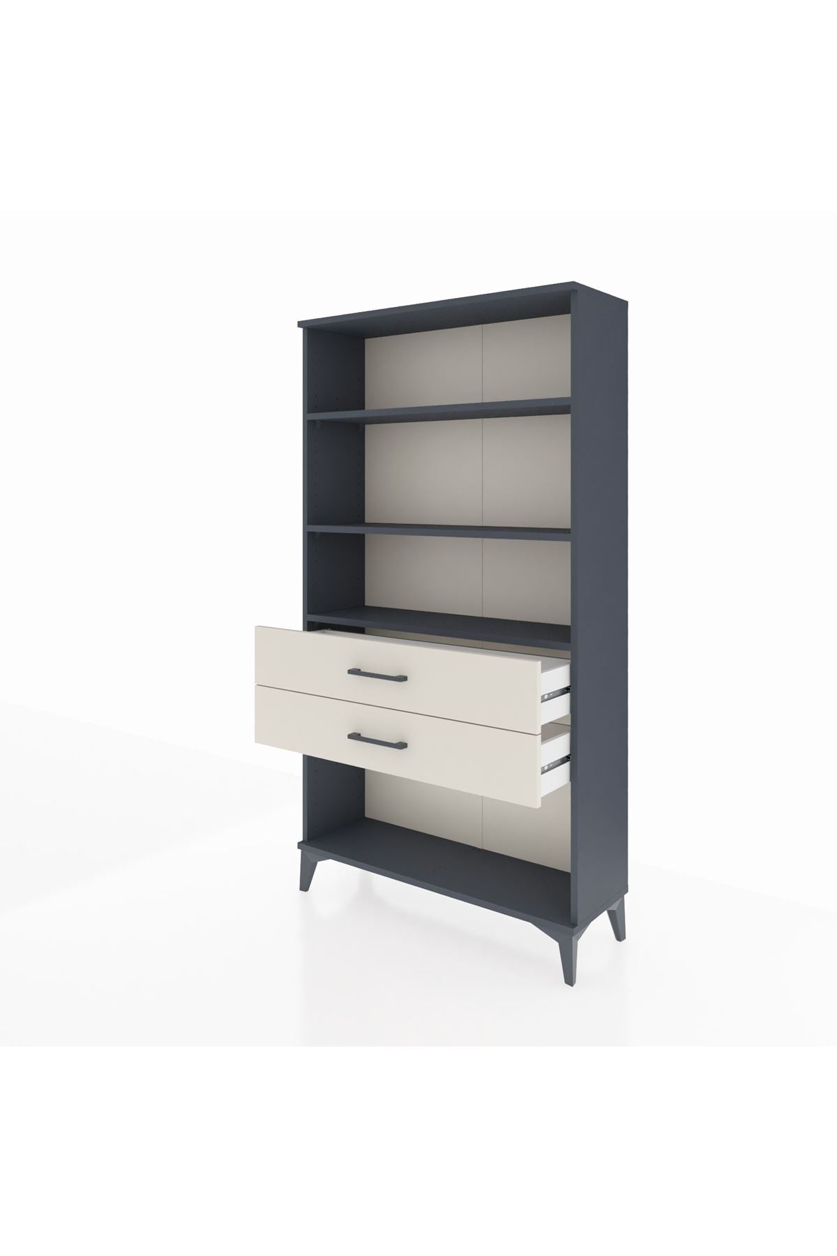 Arges Dolap 3 Raflı 2 Çekmeceli 88x30x163 - S21M066V4A