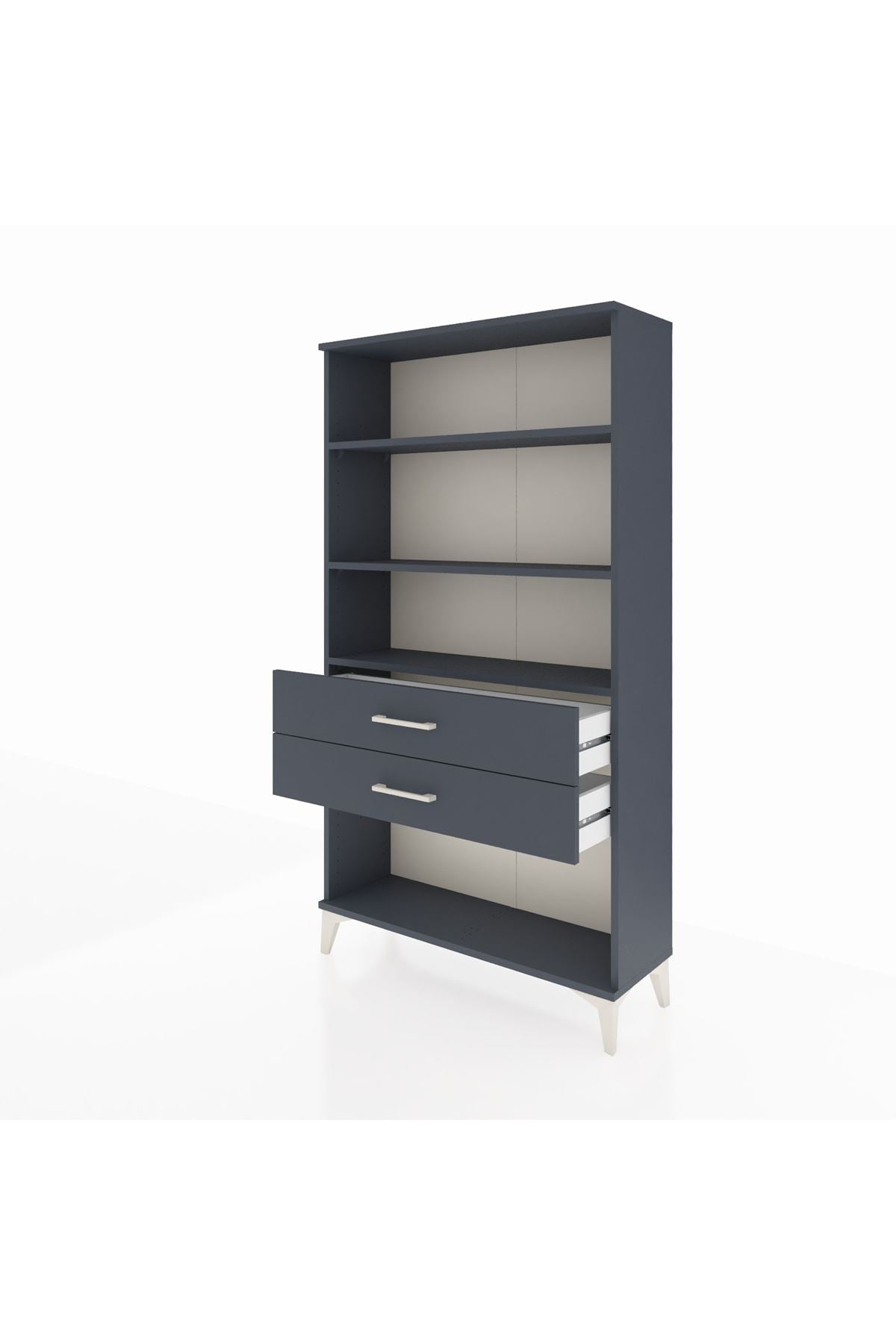 Arges Dolap 3 Raflı 2 Çekmeceli 88x30x163 - S21M066V5A