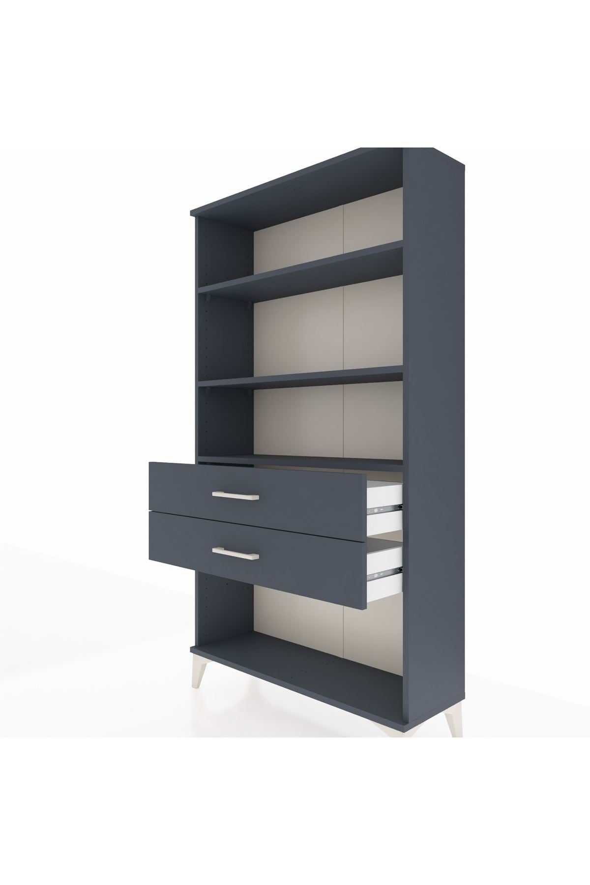 Arges Dolap 3 Raflı 2 Çekmeceli 88x30x163 - S21M066V5A