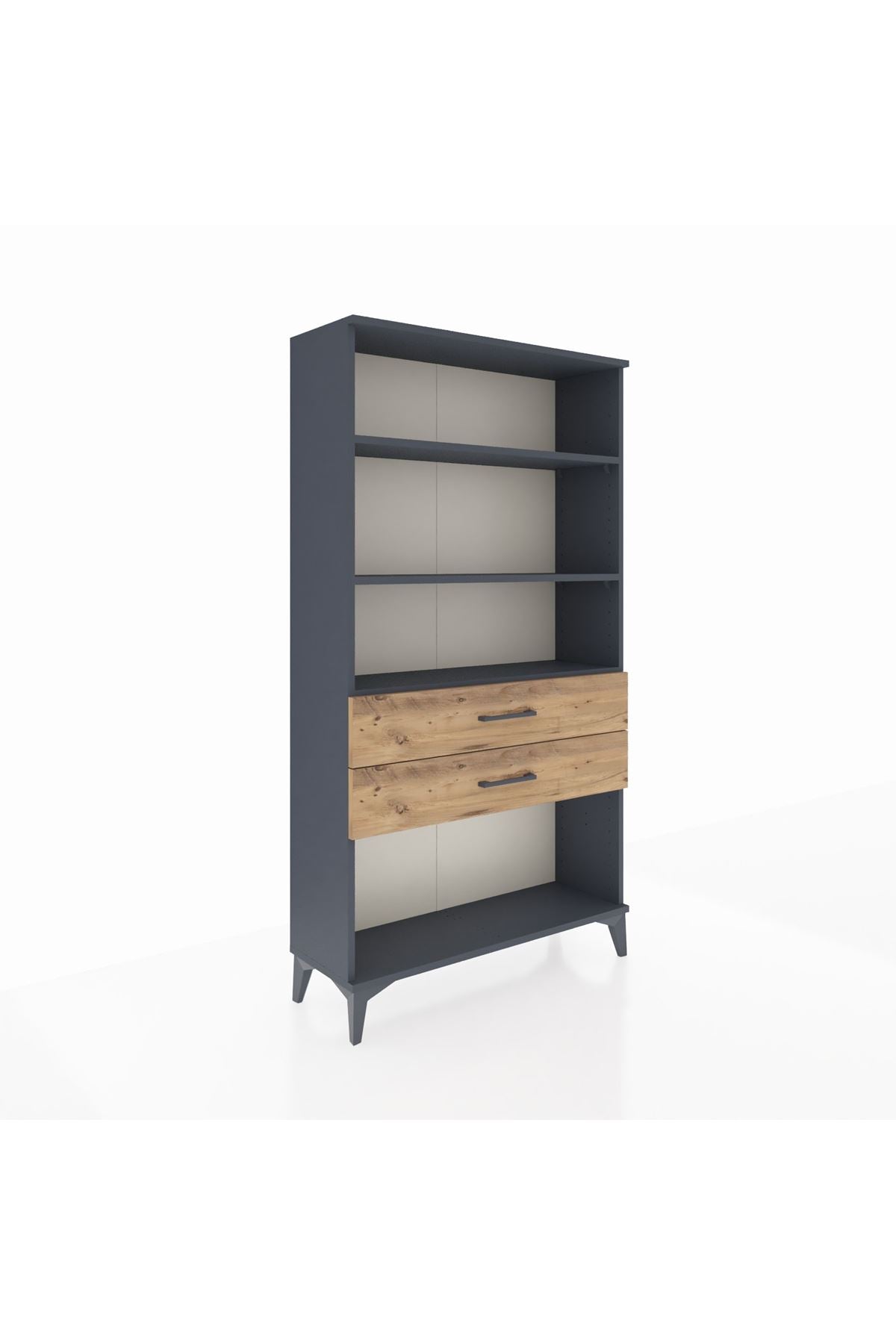 Arges Dolap 3 Raflı 2 Çekmeceli 88x30x163 - S21M066V6A