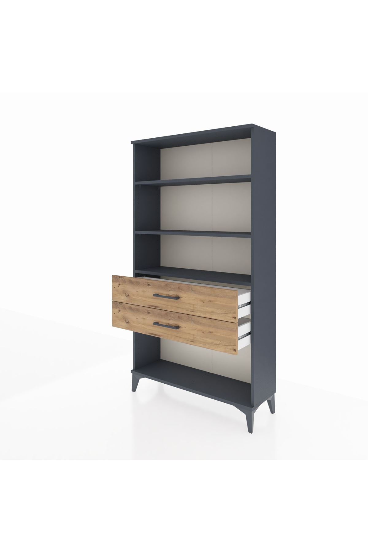 Arges Dolap 3 Raflı 2 Çekmeceli 88x30x163 - S21M066V6A