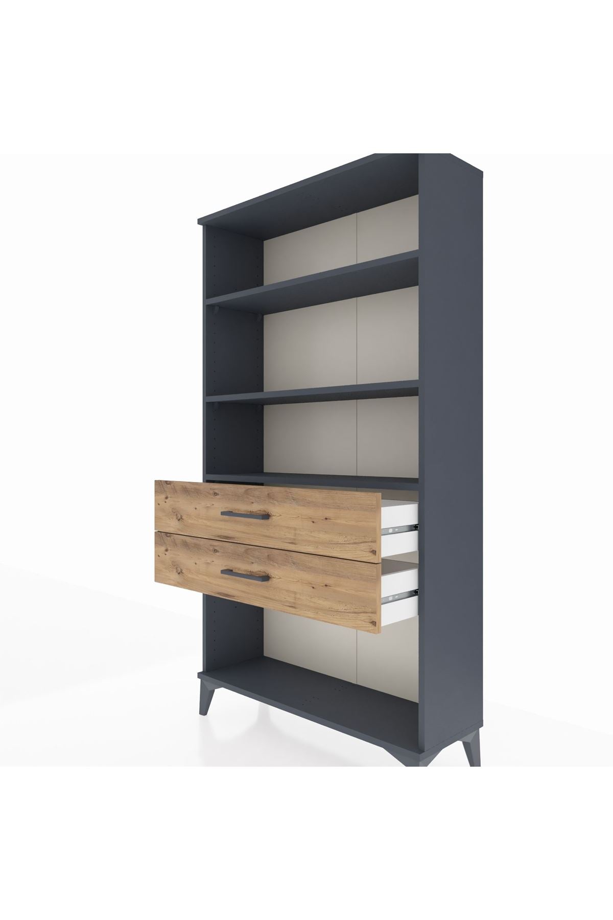 Arges Dolap 3 Raflı 2 Çekmeceli 88x30x163 - S21M066V6A