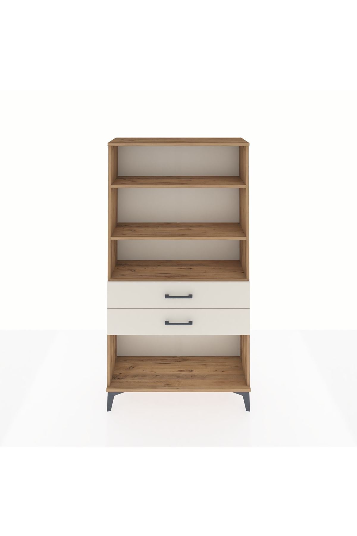 Arges Dolap 3 Raflı 2 Çekmeceli 88x30x163 - S21M066V7A