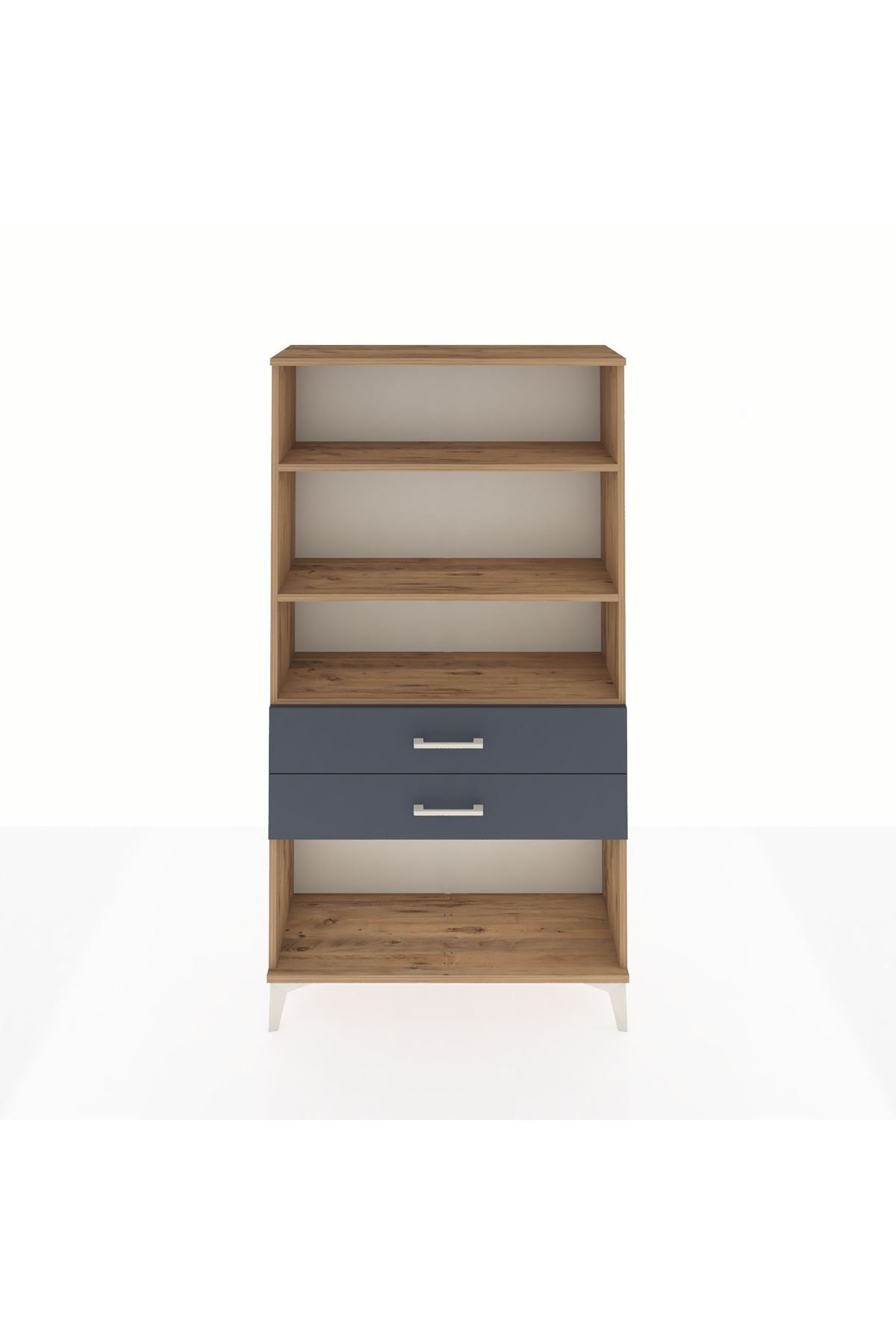 Arges Dolap 3 Raflı 2 Çekmeceli 88x30x163 - S21M066V8A