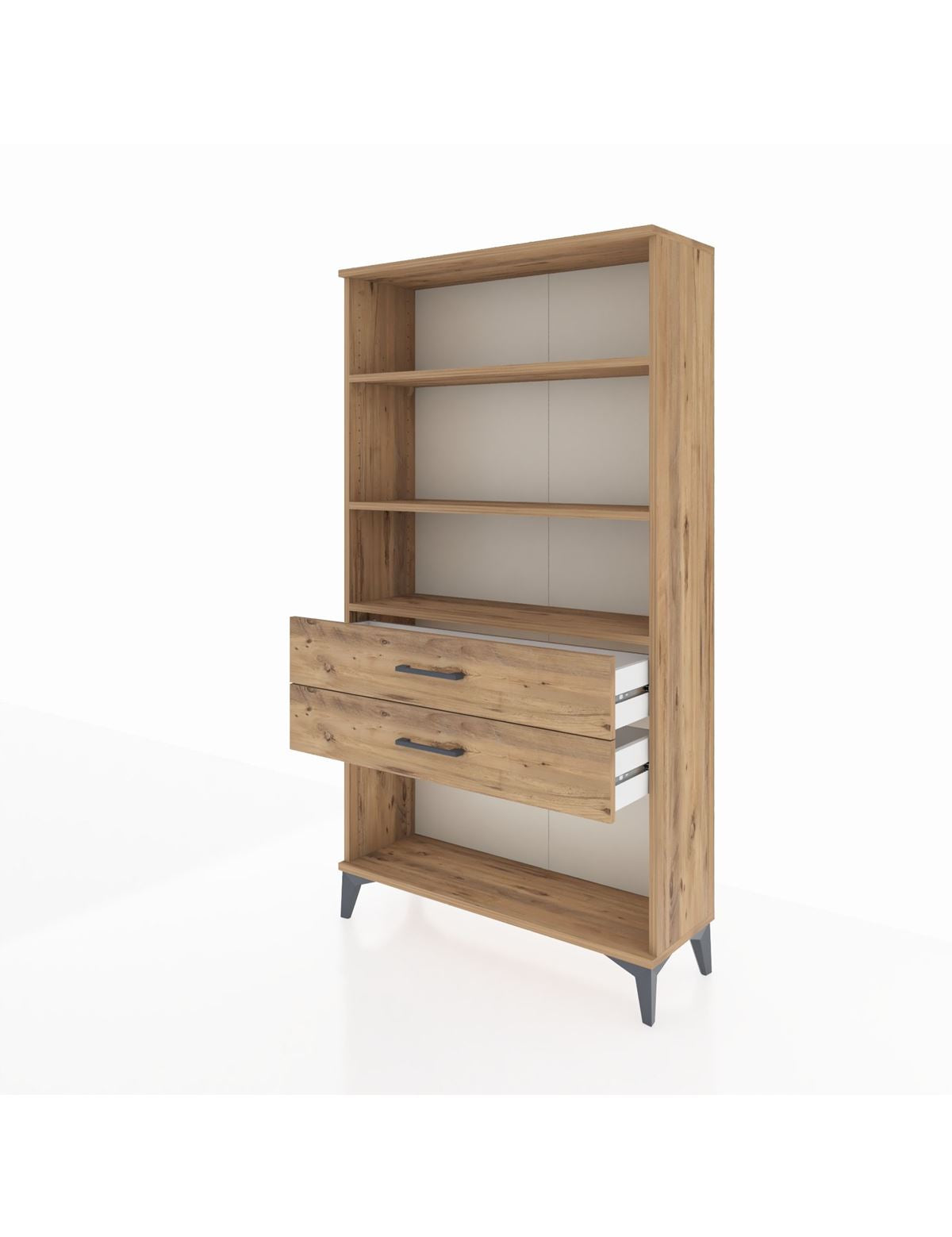 Arges Dolap 3 Raflı 2 Çekmeceli 88x30x163 - S21M066V9A