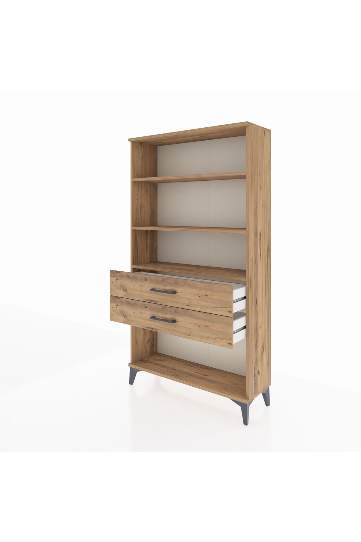 Arges Dolap 3 Raflı 2 Çekmeceli 88x30x163 - S21M066V9A