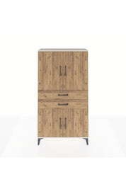 Arges Dolap 3 Raflı 2 Çekmeceli 4 Kapaklı 88x30x163 - S21M067V3A
