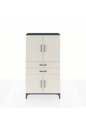 Arges Dolap 3 Raflı 2 Çekmeceli 4 Kapaklı 88x30x163 - S21M067V4A