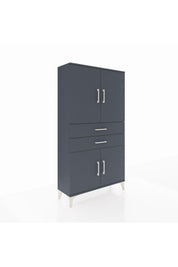 Arges Dolap 3 Raflı 2 Çekmeceli 4 Kapaklı 88x30x163 - S21M067V5A