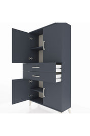 Arges Dolap 3 Raflı 2 Çekmeceli 4 Kapaklı 88x30x163 - S21M067V5A