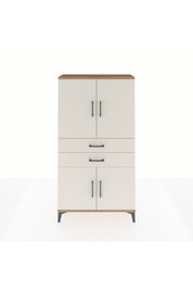Arges Dolap 3 Raflı 2 Çekmeceli 4 Kapaklı 88x30x163 - S21M067V7A