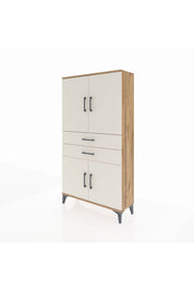 Arges Dolap 3 Raflı 2 Çekmeceli 4 Kapaklı 88x30x163 - S21M067V7A