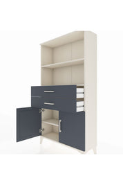 Arges Dolap 3 Raflı 2 Çekmeceli 2 Kapaklı 88x30x163 - S21M068V2A