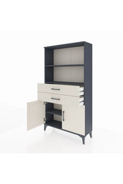 Arges Dolap 3 Raflı 2 Çekmeceli 2 Kapaklı 88x30x163 - S21M068V4A