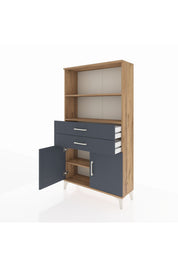 Arges Dolap 3 Raflı 2 Çekmeceli 2 Kapaklı 88x30x163 - S21M068V8A